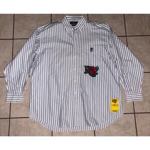 Polo Ralph Lauren Roseland Downs Rare size large big shirt Y2K longsleeve